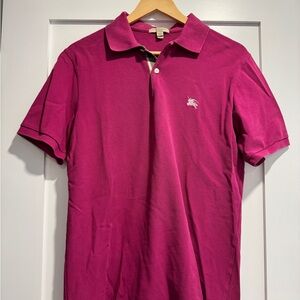 Burberry Fuchsia Polo Shirt